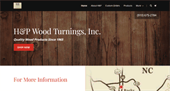 Desktop Screenshot of hpwoodturnings.com